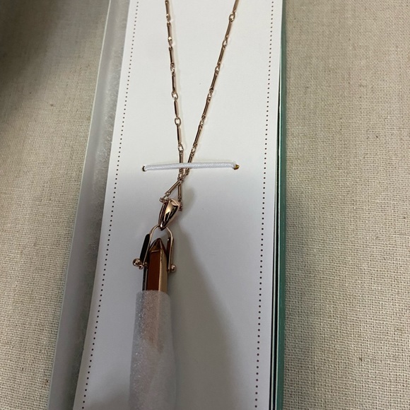 Stella & Dot Rose Gold reversible Stone Rebel Pendant - Picture 3 of 4